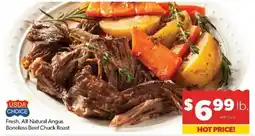 Family Fare Usda choice fresh, all-natural angus boneless beef chuck roast offer