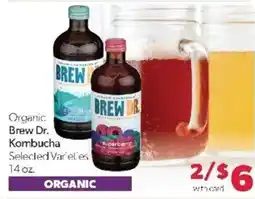 Family Fare Organic Brew Dr. Kombucha offer