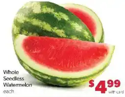 Family Fare Whole Seedless Watermelon offer