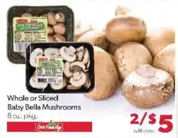 Family Fare Our Family Baby Bella Mushrooms offer
