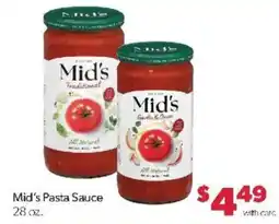 Family Fare Mid's pasta sauce offer