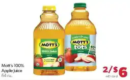 Family Fare Mott's apple juice offer