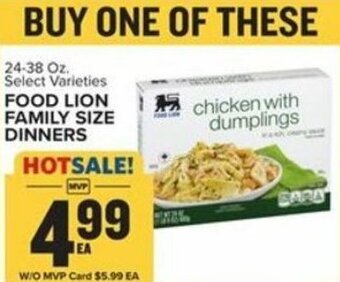 Food Lion Food Lion Family Size Dinners offer