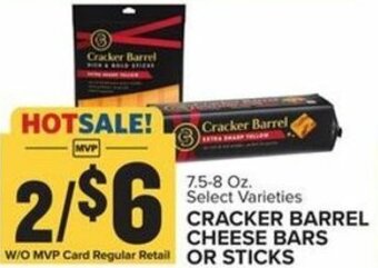 Food Lion Cracker Barrel Cheese Bars Or Sticks offer
