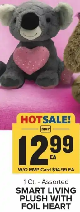 Food Lion Smart Living Plush With Foil Heart offer