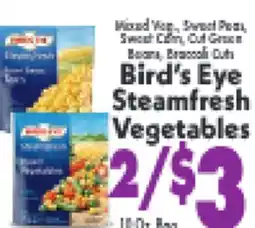 Marino's Supermarket Bird's Eye Steamfresh Vegetables offer