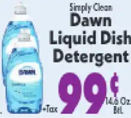 Marino's Supermarket Simply Clean Dawn Liquid Dish Detergent offer