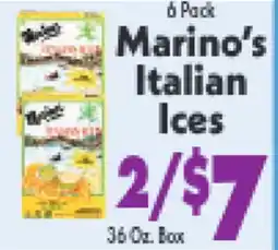 Marino's Supermarket Marino's Italian Ices offer