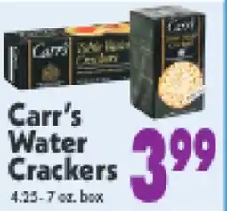 Marino's Supermarket Carr's Water Crackers offer