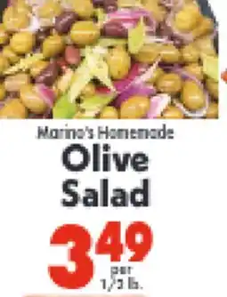 Marino's Supermarket Marina's Homemade Olive Salad offer