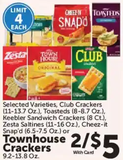 Food City Townhouse Crackers offer