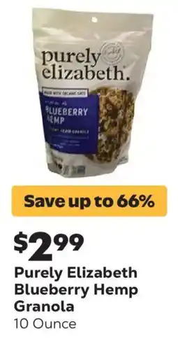 Grocery Outlet Purely Elizabeth Blueberry Hemp Granola offer