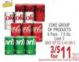 Ingles Markets Coke Group of Products offer