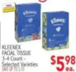 Ingles Markets Kleenex facial tissue offer