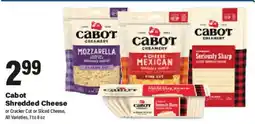 Big Y Cabot Shredded Cheese offer