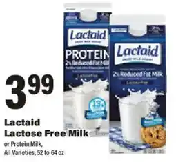 Big Y Lactaid lactose free milk offer
