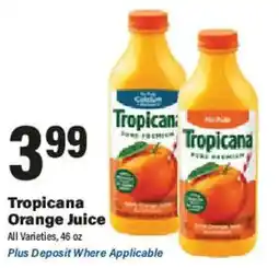 Big Y Tropicana orange juice offer
