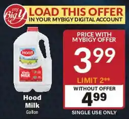 Big Y Hood Milk offer