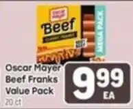 Tony’s Fresh Market Oscar Mayer Beef Franks offer