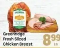 Tony’s Fresh Market Greenridge Fresh Sliced Chicken Breast offer