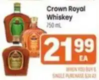 Tony’s Fresh Market Crown Royal Whiskey offer