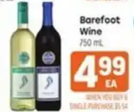 Tony’s Fresh Market Barefoot Wine offer