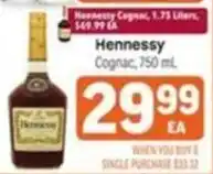 Tony’s Fresh Market Hennessy Cognac offer
