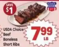 Tony’s Fresh Market Usda Choice Beef Boneless Short Ribs offer