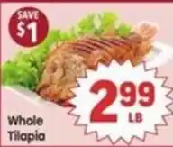 Tony’s Fresh Market Whole Tilapia offer