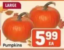 Tony’s Fresh Market Pumpkins offer