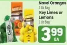 Tony’s Fresh Market Navel Oranges, Key Limesor Limes offer