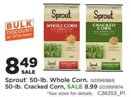 Mills Fleet Farm Sprout whole corn, cracked corn offer