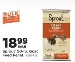 Mills Fleet Farm Sprout goat feed pellet offer