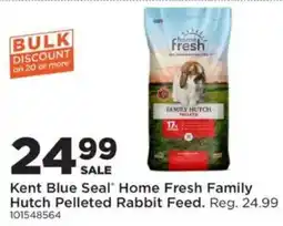 Mills Fleet Farm Kent Blue Seal Home Fresh Family Hutch Pelleted Rabbit Feed offer