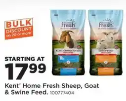 Mills Fleet Farm Kent Home Fresh Sheep, Goat & Swine Feed offer