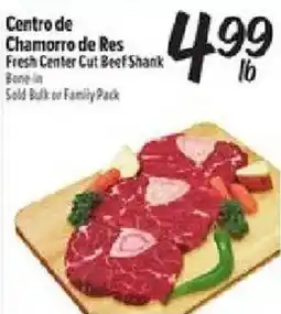 El Super Centro de Chamorro de Res Fresh Center Cut Beef Shank offer