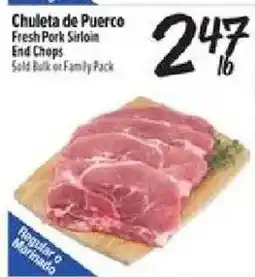 El Super Fresh Pork Sirloin End Chops offer