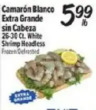 El Super White Shrimp Headless offer