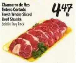 El Super Chamorro de Res Entero Cortado Fresh Whole Sliced Beef Shanks offer
