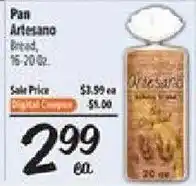 El Super Pan Artesano Bread offer