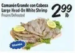 El Super Large Head-On White Shrimp offer