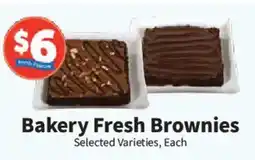 Food City Fresh & Easy bakery fresh brownies offer