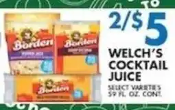 Compare Foods Welch's cocktail juice offer