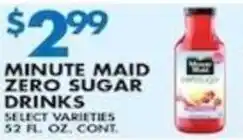Compare Foods Minute Maid Zero Sugar Drinks offer