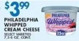 Compare Foods Philadelphia whipped cream cheese offer