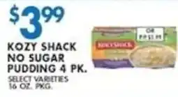 Compare Foods Kozy Shack no sugar pudding offer