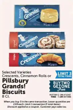 Food City Pillsbury Crescents, Cinnamon Rolls or Pillsbury Grands! Biscuits offer