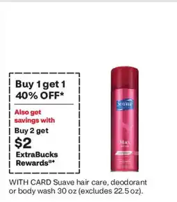 CVS Suave hair care, deodorant or body wash offer