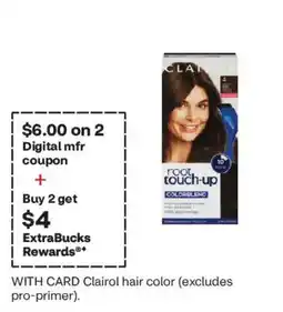 CVS Clairol root touch-up hair color offer