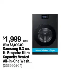 The Home Depot Samsung Bespoke Ultra Capacity Vented All-in-One Wash... offer